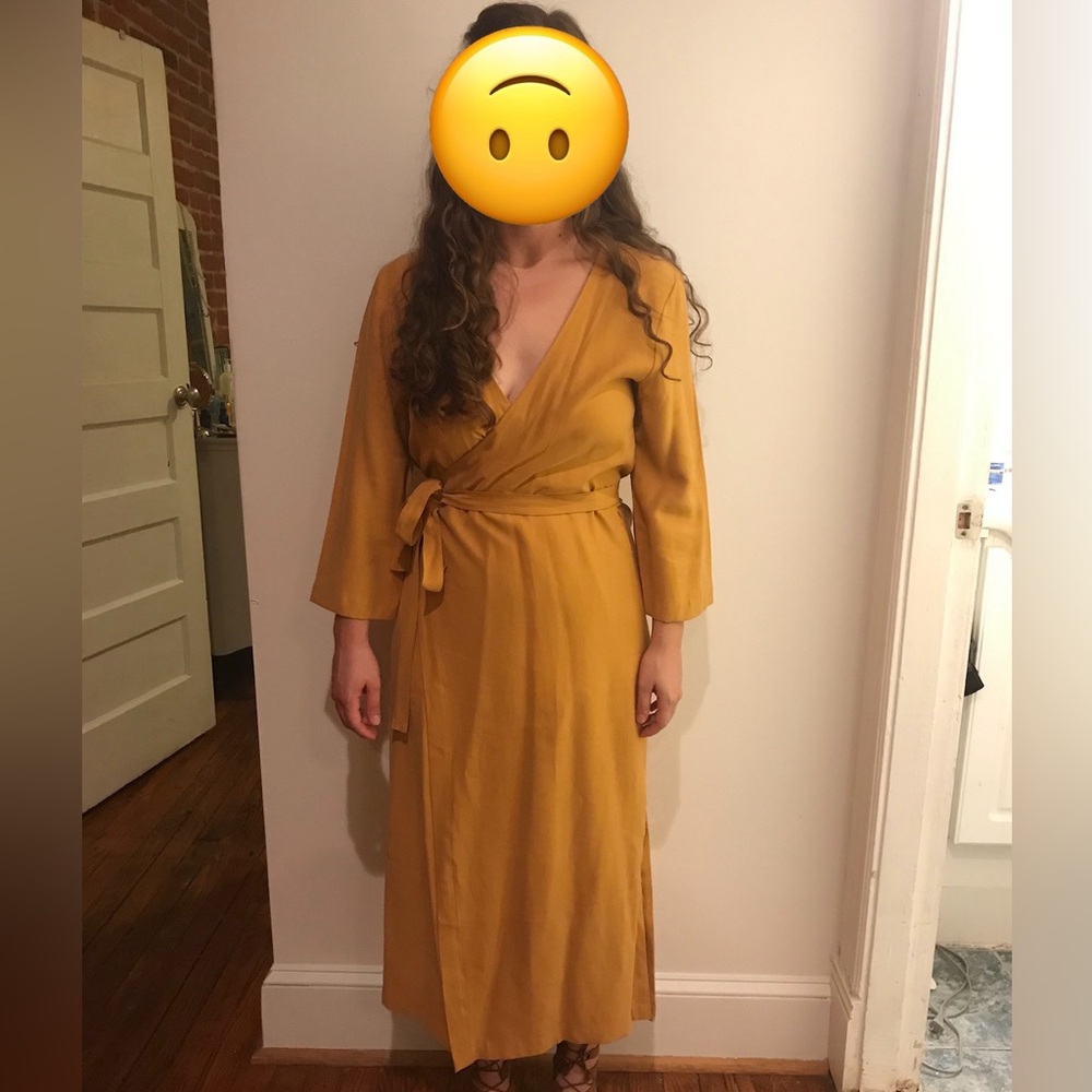Haight Wrap Coverup Size M Yellow